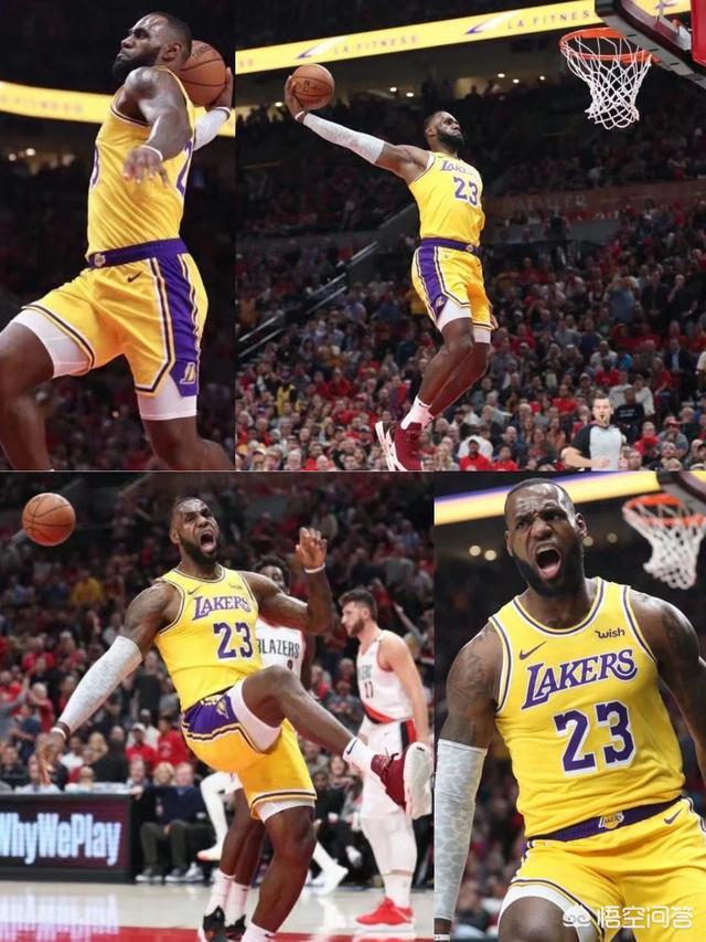 詹姆斯湖人首秀暴扣开拓者